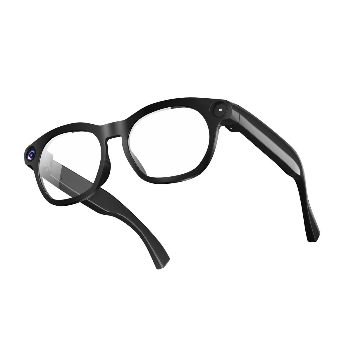 1080P Smart Camera Glasses, Bluetooth 5.3 Open Ear Audio, AI Assistant, Real-Time Translation, Hands-Free TikTok Live Stream, 290mAh Type-C Charging