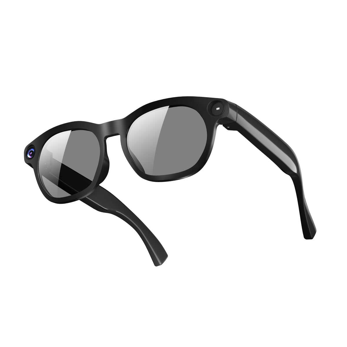 1080P Smart Camera Glasses, Bluetooth 5.3 Open Ear Audio, AI Assistant, Real-Time Translation, Hands-Free TikTok Live Stream, 290mAh Type-C Charging