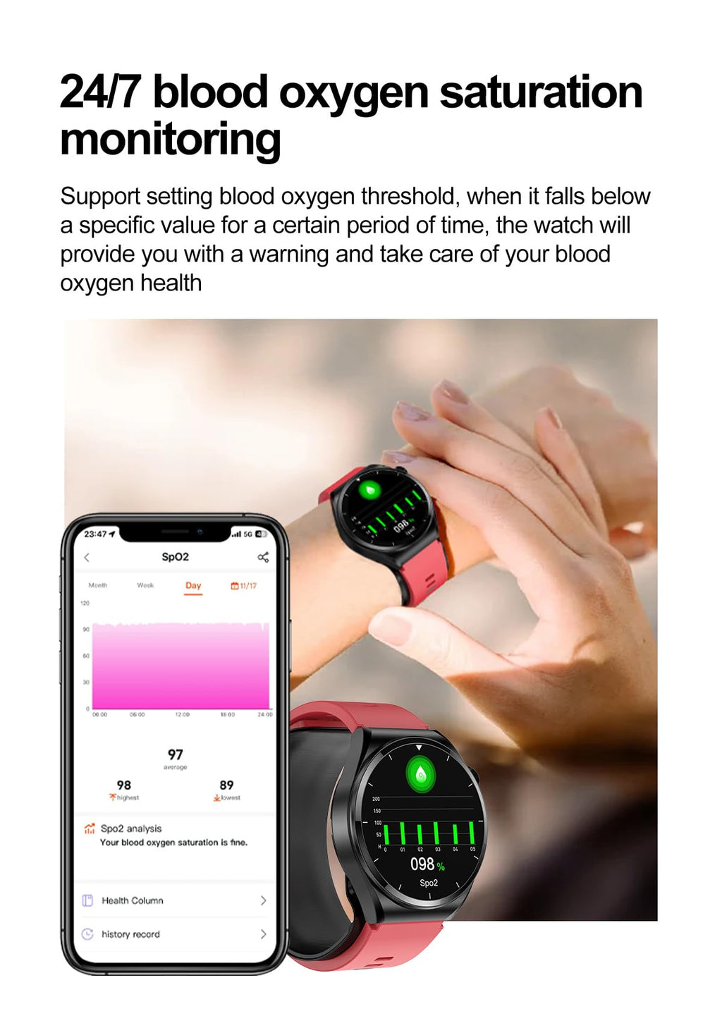 Domars Smart Watch for Men Women, 1.39" Full Touchscreen Bluetooth Call Fitness Tracker with Health Monitoring, Sleep & Activity Tracking, 120+ Sports Modes, IP67 Waterproof Android iOS