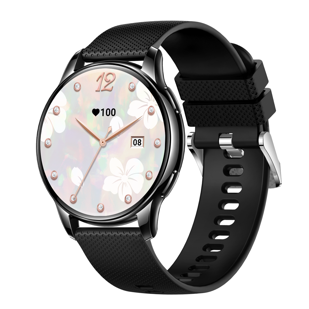 Women Smart Watch with Bluetooth Calling, 1.32" AMOLED Round Screen IP68 Waterproof Fitness Tracker, Multi Sports Modes Activity Watch Compatible with iPhone Android