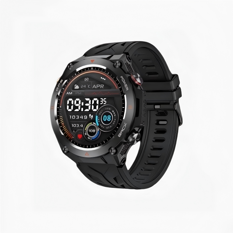 GPS Smart Watch for Men Women, Outdoor Sports Smartwatch with Bluetooth Call, 650mAh Big Battery, Compass Altimeter Barometer, 100+ Workout Modes, 1.45” Touch Screen Fitness Watch for Hiking