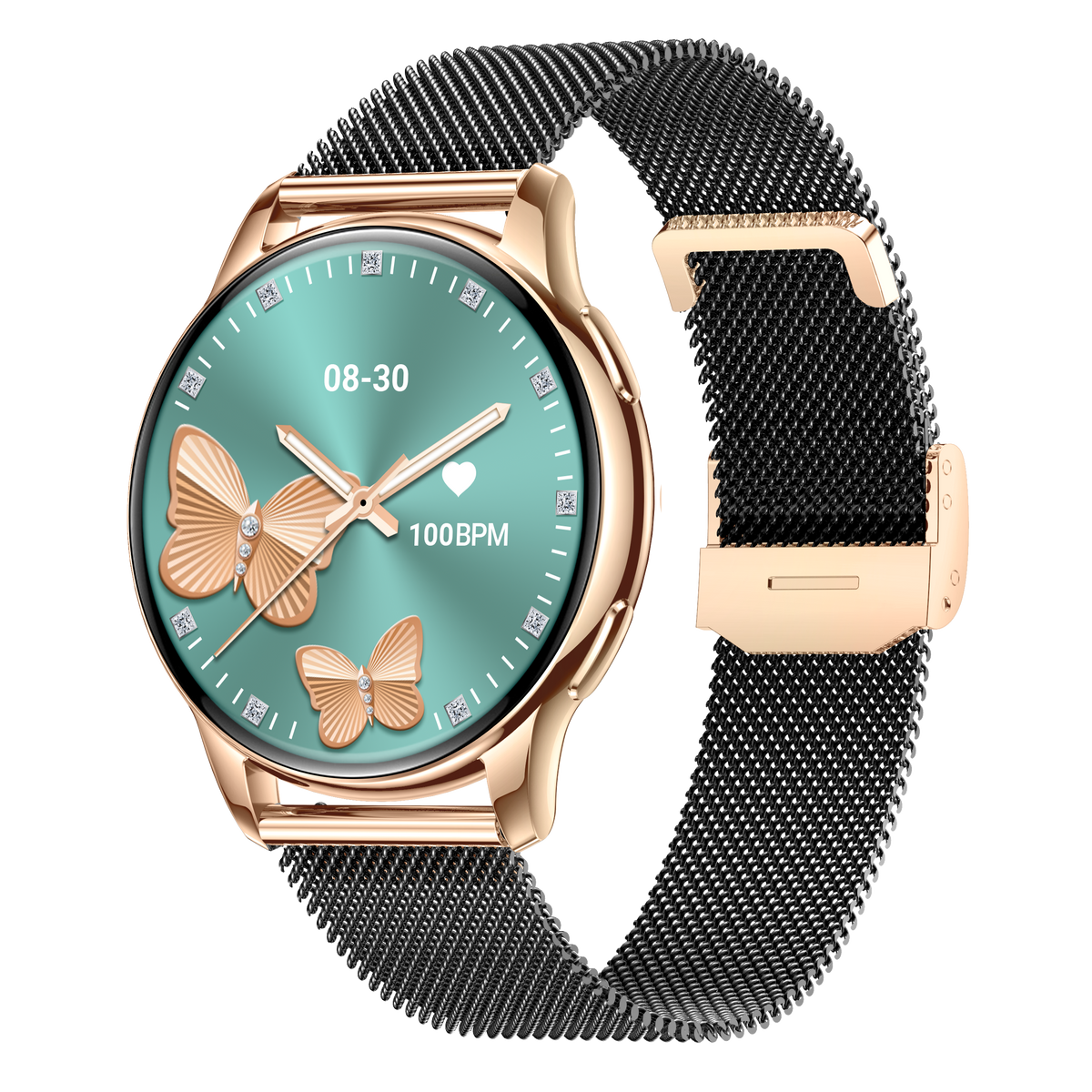 Women Smart Watch with Bluetooth Calling, 1.32" AMOLED Round Screen IP68 Waterproof Fitness Tracker, Multi Sports Modes Activity Watch Compatible with iPhone Android
