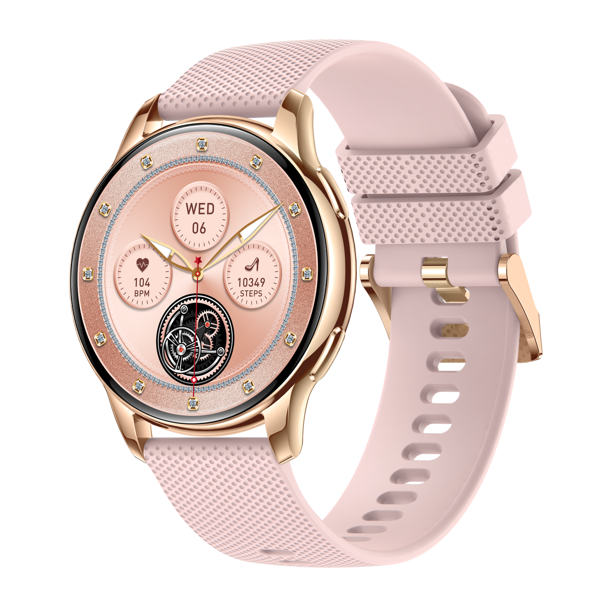 Women Smart Watch with Bluetooth Calling, 1.32" AMOLED Round Screen IP68 Waterproof Fitness Tracker, Multi Sports Modes Activity Watch Compatible with iPhone Android
