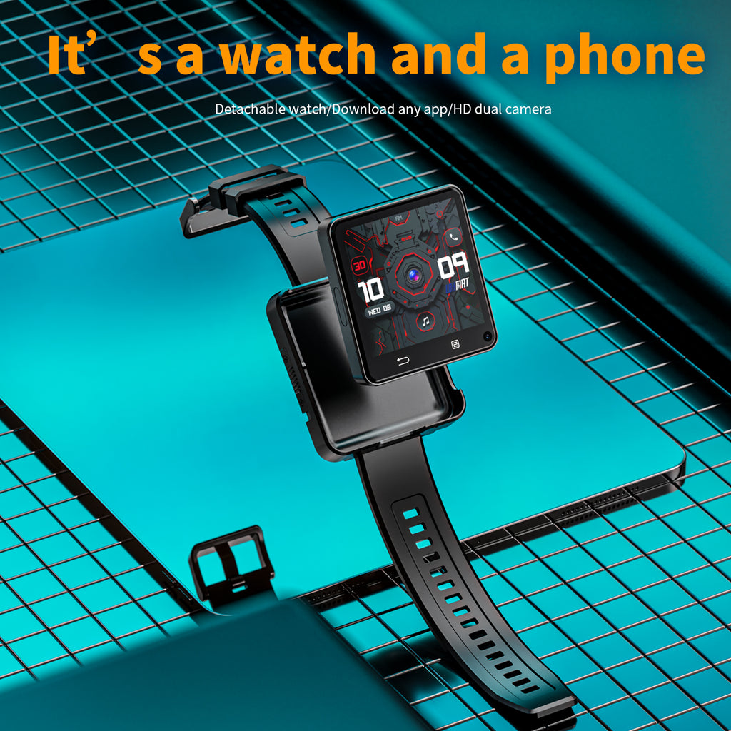 Domar Smartwatch: 5G features, heart rate monitor, Bluetooth calling, fitness tracker with numerous apps (browser/camera), waterproof sports watch for Android and iOS