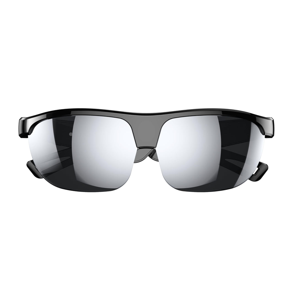 Domars Smart Glasses for Sports, AI Translator with 144 Languages, Bluetooth 5.0 Open-Ear Headphones, ENC Noise Cancelling, 4H Playtime, IPX5 Sweatproof, for Cycling/Running/Travel/Outdoor
