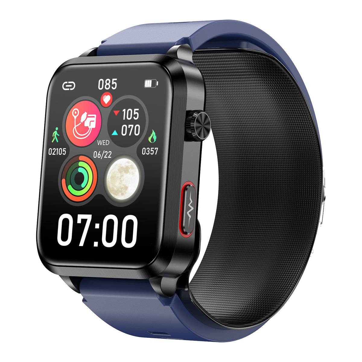 Domars Smart Watch with Health Monitoring, 1.92" Vital Signs Tracker for Blood Oxygen/Temperature/Heart Rate, 120+ Sports Modes, 30-Day Battery, IP68 Waterproof, Fitness Watch for Men Women