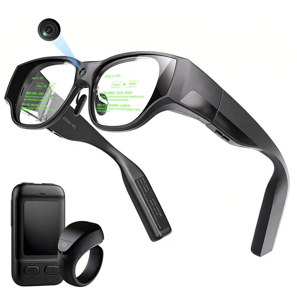 Domar's AI smart glasses feature 8 GB of RAM, 128 GB of storage, Android 14, and a standalone 8-core 4nm processor, making them lightweight smart glasses for hands-free calls and video calls.