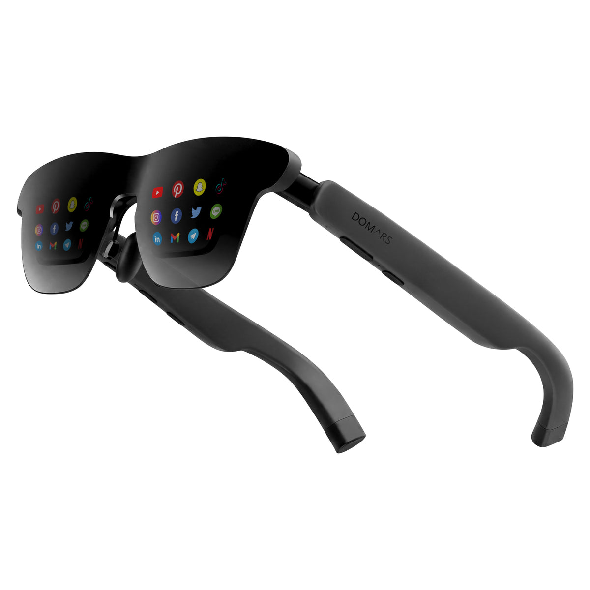 AR Smart Glasses with 267" Cinema Display, 59° FOV, Dolby Vision, Calcul Spatial 3DoF, Lightweight 78g, Bang & Olufsen Audio, Compatible with iPhone, Mac, Android, PC