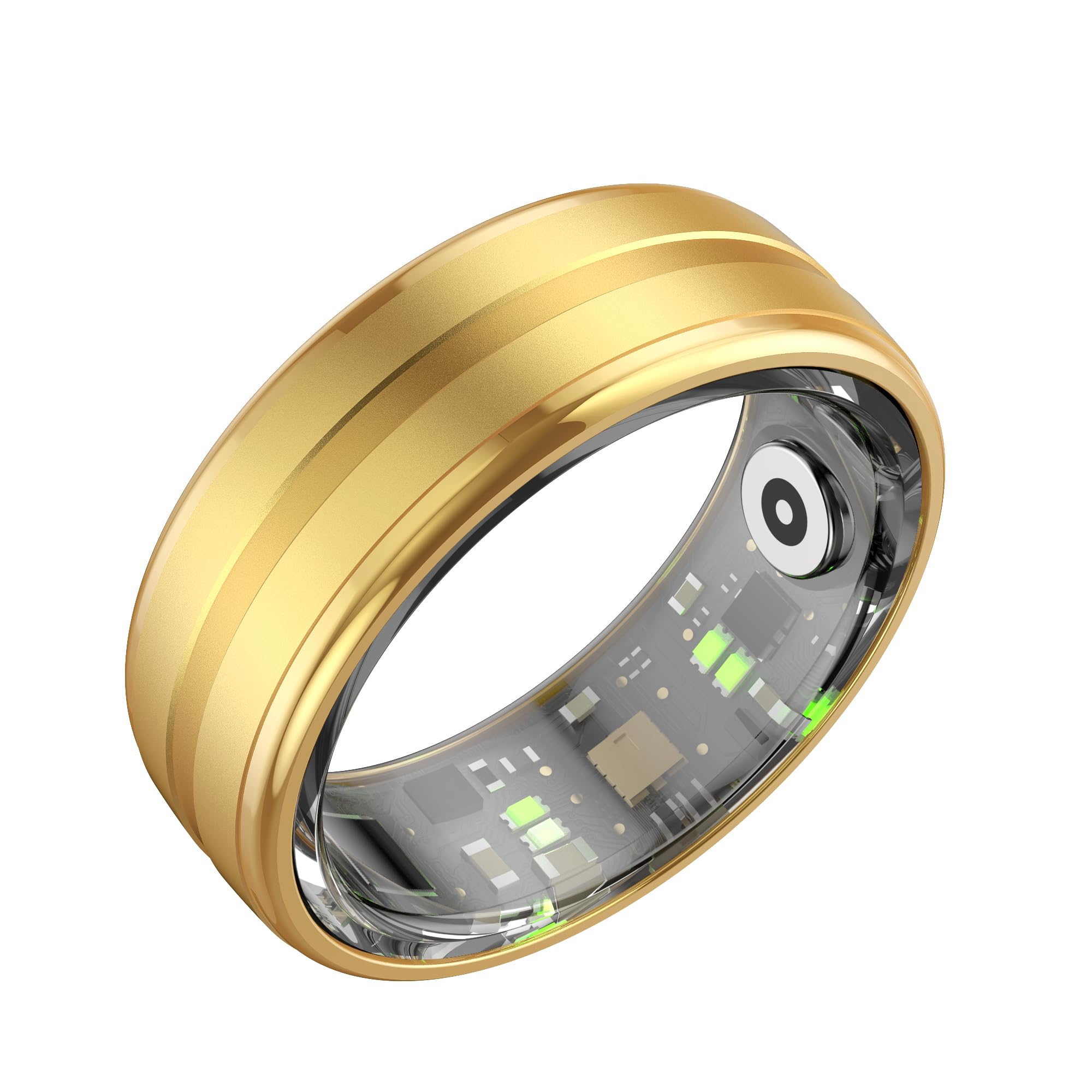 Domars Smart Health Ring for Women & Men - 7-Day Battery, 5ATM Waterproof, No Subscription - Heart Rate/Sleep/Stress/Fitness Tracker, Compatible with Android & iOS