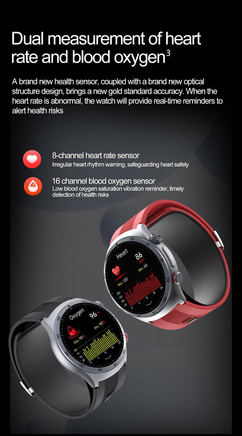 Domars Premium Smartwatch with 1.43" AMOLED Screen, 123 Sports Modes, Advanced Health Trends, 30-Day Battery, Bluetooth Call, NFC, Multi-Language Support