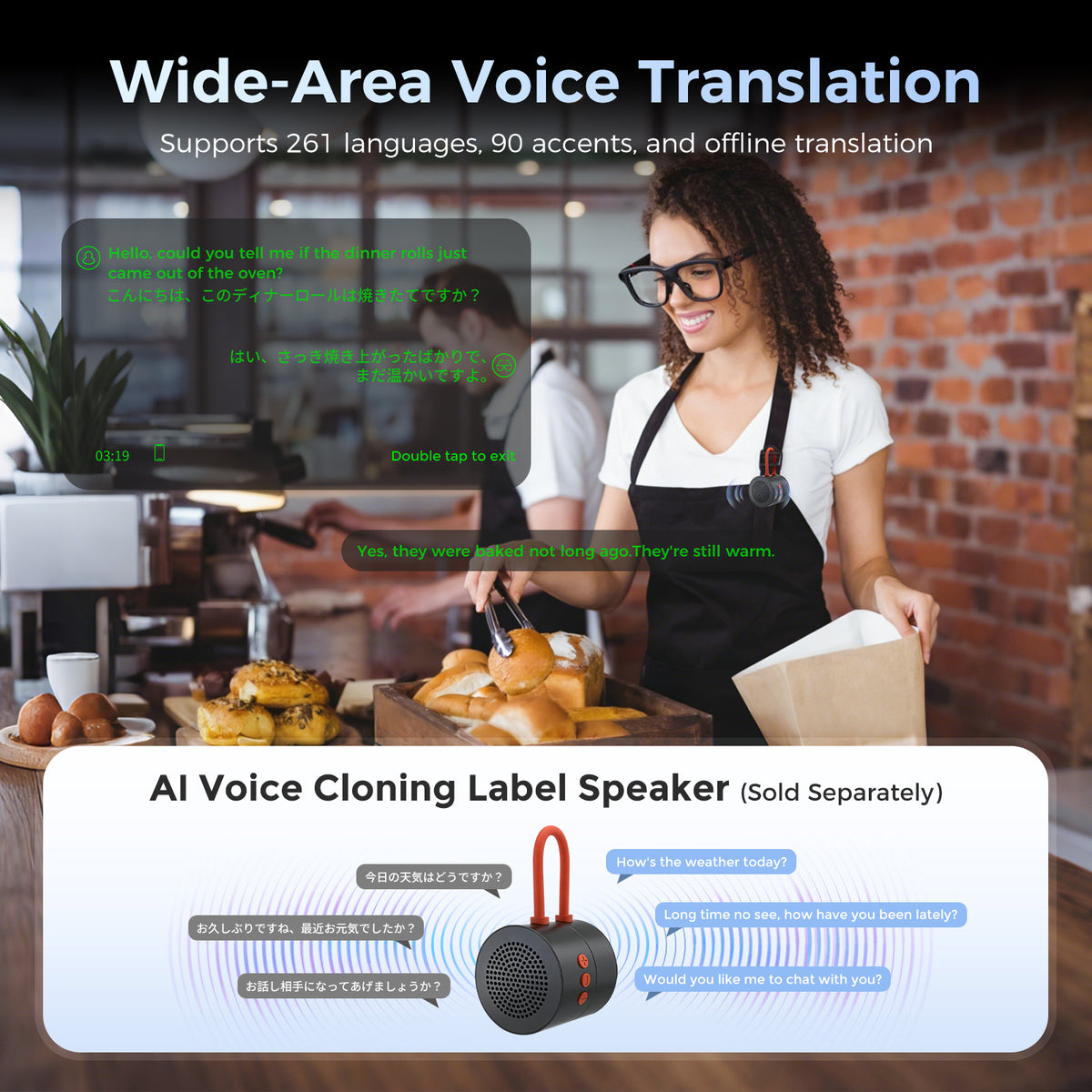 Domars AI AR XR Smart Glasses with Camera, Ring Control Teleprompter, 1500Nits Privacy Display, 268-Language Offline Translator, Recording Video Glasses for Business Travel Study Abroad