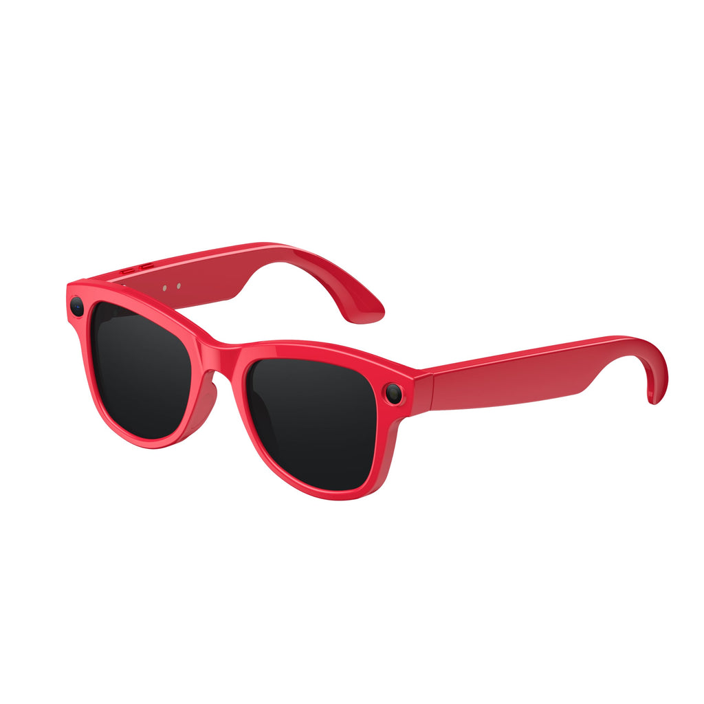 Domars Ultra AI Smart Glasses with 3600mAh Charging Case, 8MP Camera, Built-in ChatGPT, Voice Assistant, Hands-Free Recording & Translation, 32GB Memory, for Travel & Office