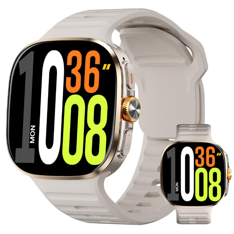 Domars Dual-System Smart Watch with 2.4" AMOLED Bezelless Display, Rotatable Camera, Android Support, GPS, 2100mAh Ultra-Long Battery, IP67 Waterproof for Men and Women