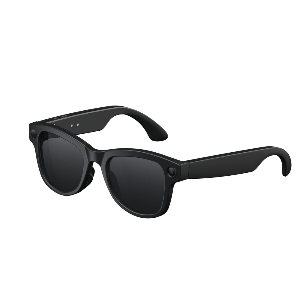 Domars Ultra AI Smart Glasses with 3600mAh Charging Case, 8MP Camera, Built-in ChatGPT, Voice Assistant, Hands-Free Recording & Translation, 32GB Memory, for Travel & Office