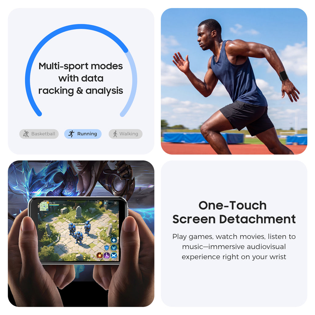 Domars 5G Smartwatch with Calling,2.88″ HD Touchscreen Dual Camera,GPS Navigation,Heart Rate Monitor, 100+ Exercise Modes – Standalone Smart Watch for Men Women