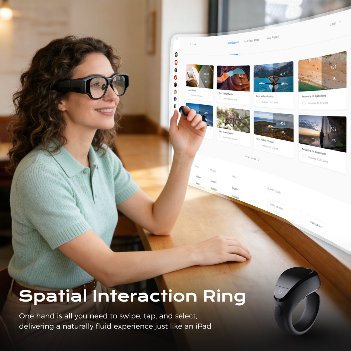 Domar's AI smart glasses feature 8 GB of RAM, 128 GB of storage, Android 14, and a standalone 8-core 4nm processor, making them lightweight smart glasses for hands-free calls and video calls.
