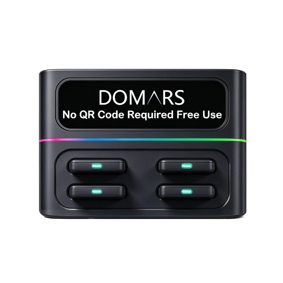 DOMARS Mobile Battery Station 22.5W Fast Charging 8000mAh Modular Stackable Commercial-Grade Shared Charging Station—No QR Code or App Required—Compact Desktop Design for Cafes, Restaurants, Hotels, and Offices