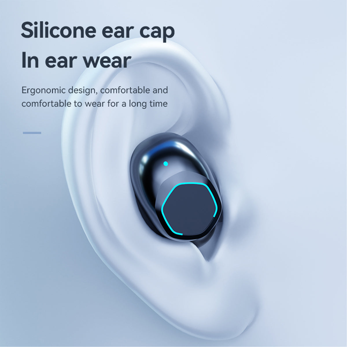 Domars Wireless Earbuds, Ear Phones Wireless Earbuds,20000mAh Power Bank,58H Playback Bluetooth 5.3 Earbuds with ENC Noise Cancelling, Low Latency Gaming Headphones for iPhone Android