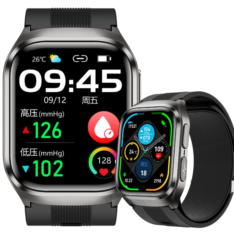 Domars Smartwatch with 2.06" AMOLED Screen, 123 Sports Modes, Advanced Health Trends Tracking, 30-Day Battery, Bluetooth Call, NFC, Multi-Language Support
