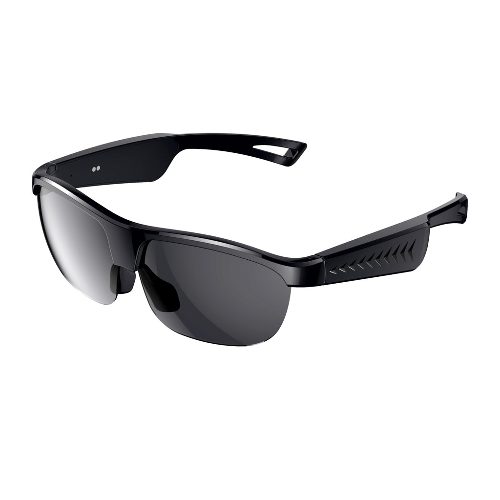 Domars Smart Glasses for Sports, AI Translator with 144 Languages, Bluetooth 5.0 Open-Ear Headphones, ENC Noise Cancelling, 4H Playtime, IPX5 Sweatproof, for Cycling/Running/Travel/Outdoor