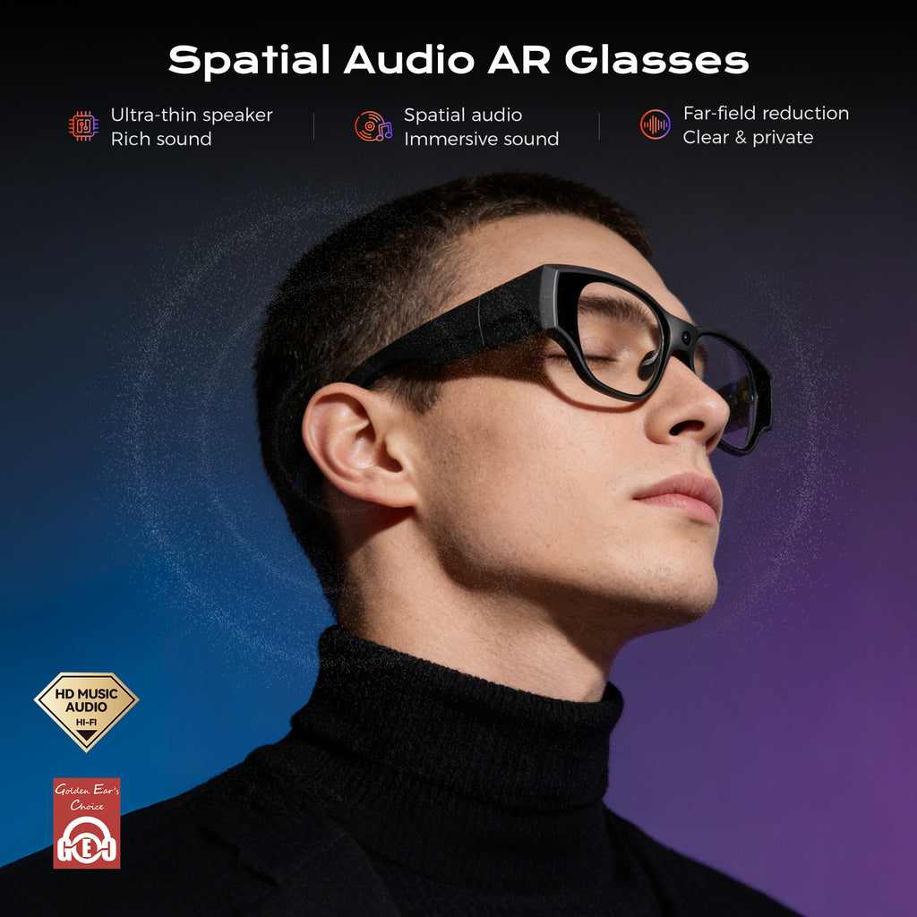 Domar's AI smart glasses feature 8 GB of RAM, 128 GB of storage, Android 14, and a standalone 8-core 4nm processor, making them lightweight smart glasses for hands-free calls and video calls.
