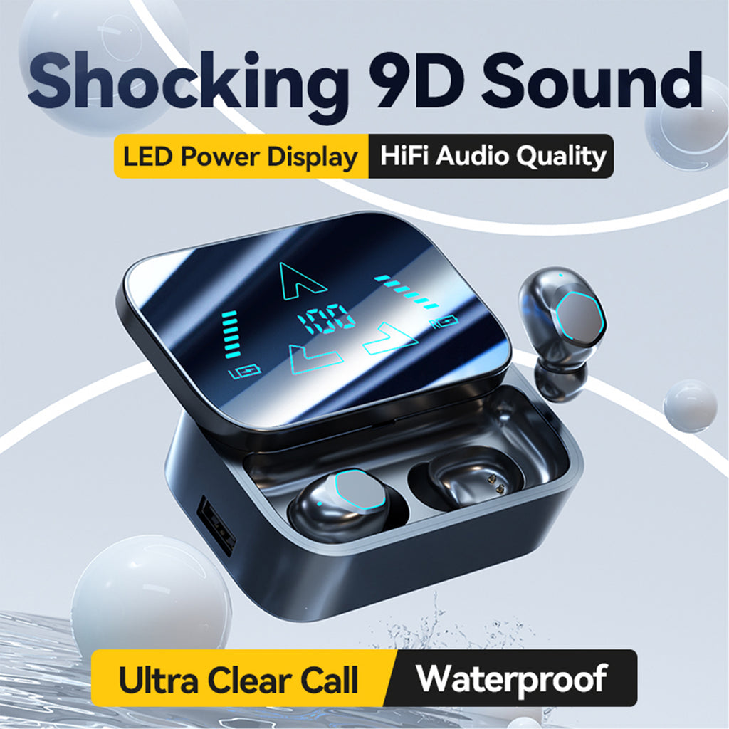 Domars Wireless Earbuds, Ear Phones Wireless Earbuds,20000mAh Power Bank,58H Playback Bluetooth 5.3 Earbuds with ENC Noise Cancelling, Low Latency Gaming Headphones for iPhone Android