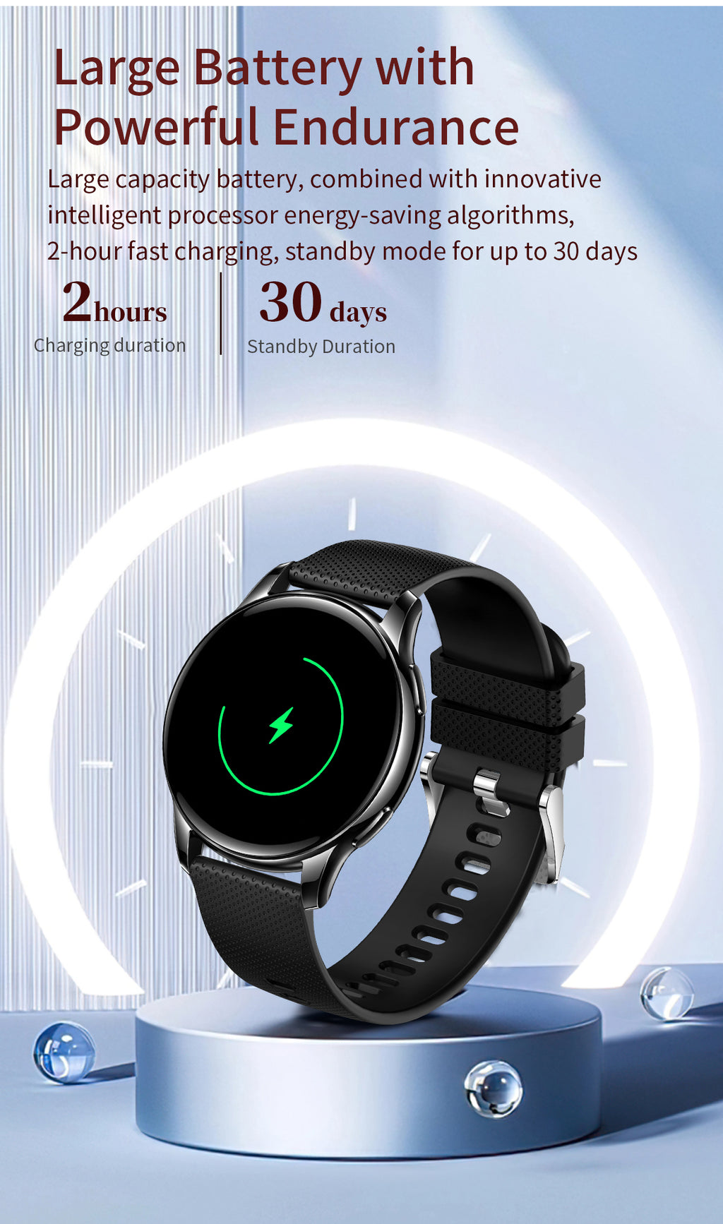 Women Smart Watch with Bluetooth Calling, 1.32" AMOLED Round Screen IP68 Waterproof Fitness Tracker, Multi Sports Modes Activity Watch Compatible with iPhone Android