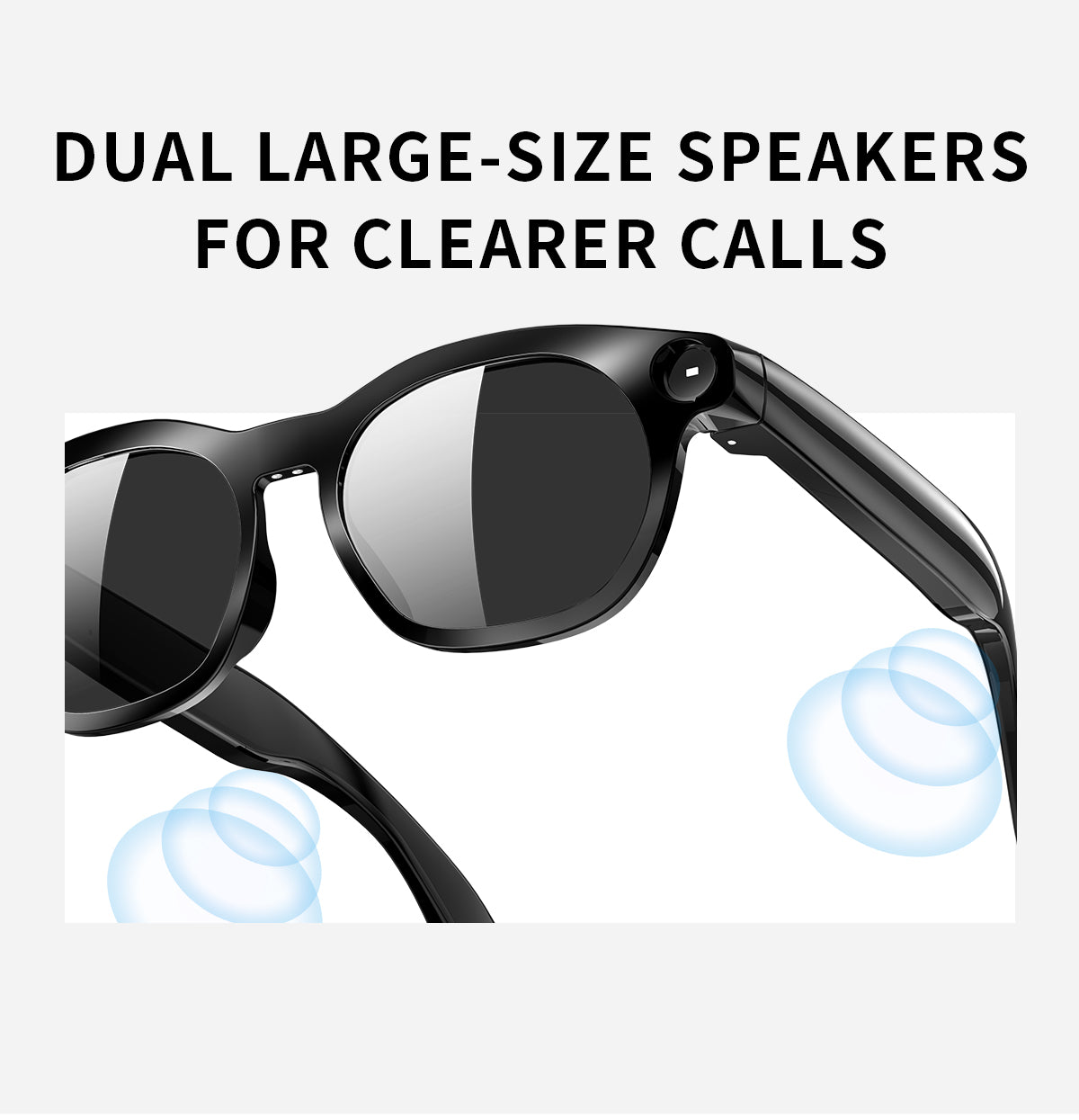 Domars AI Smart Glasses with Photochromic Lens, 8MP 1080P HD Camera for Video Recording, Voice‑Activated AI Assistant, Bluetooth Calling & Music, Portable 2000mAh Magnetic Charging Case for Outdoor Travel Daily Use