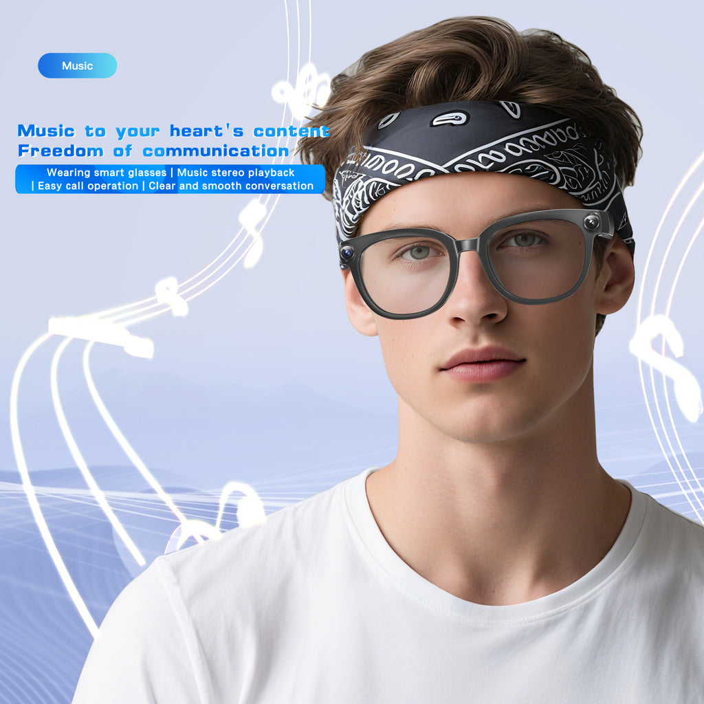 Q1 Smart Glasses 13MP 4K Camera, Bluetooth Audio Glasses, AI Voice Translate, Built-In Photochromic Lens, Hands-Free Call Video Recorder Eyewear
