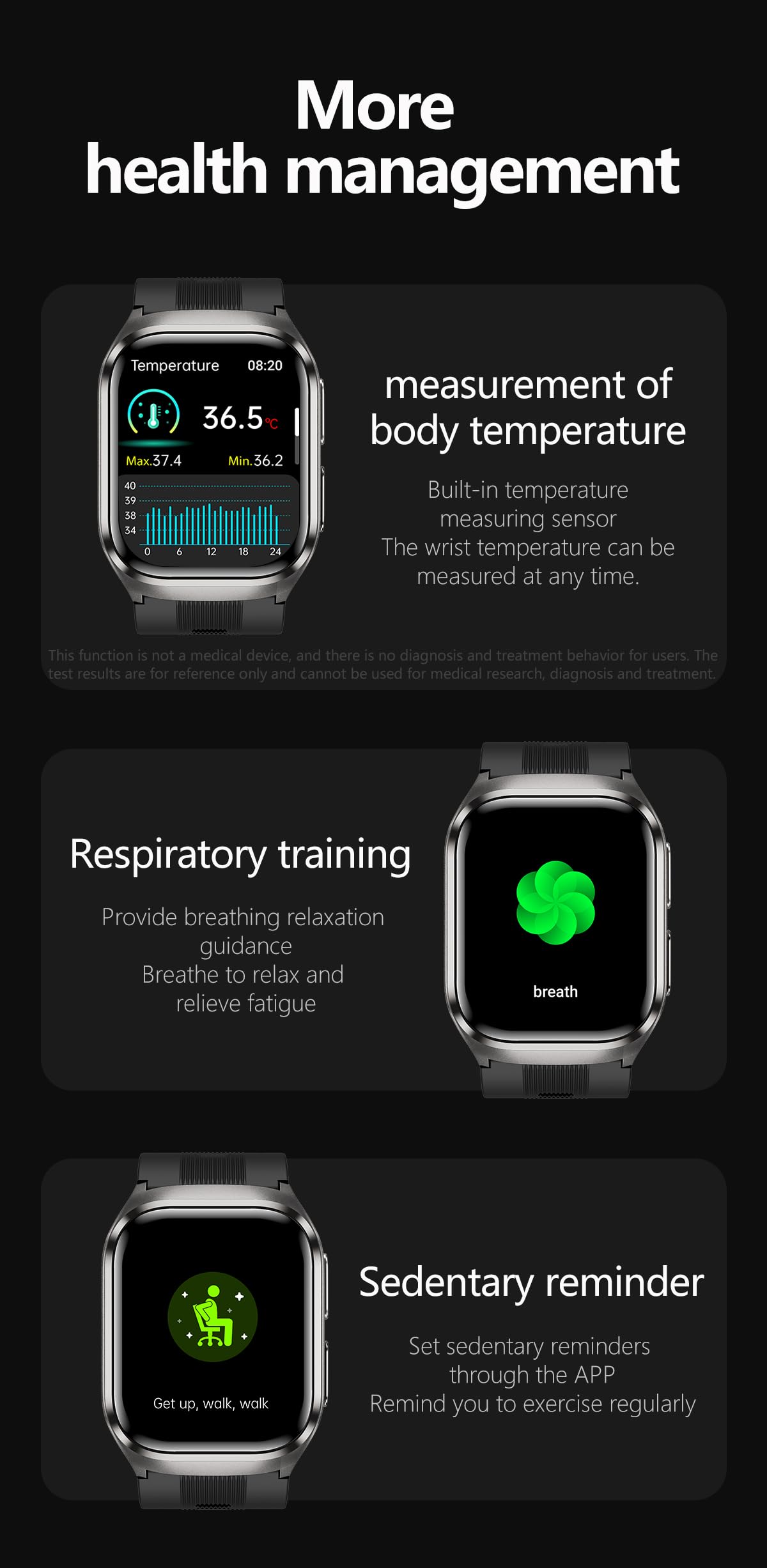Domars Smartwatch with 2.06" AMOLED Screen, 123 Sports Modes, Advanced Health Trends Tracking, 30-Day Battery, Bluetooth Call, NFC, Multi-Language Support