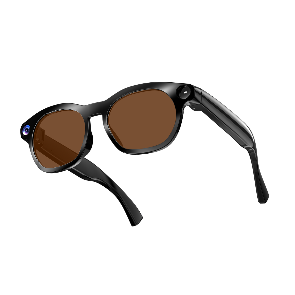 Domars AI Smart Glasses with Photochromic Lens, 8MP 1080P HD Camera for Video Recording, Voice‑Activated AI Assistant, Bluetooth Calling & Music, Portable 2000mAh Magnetic Charging Case for Outdoor Travel Daily Use