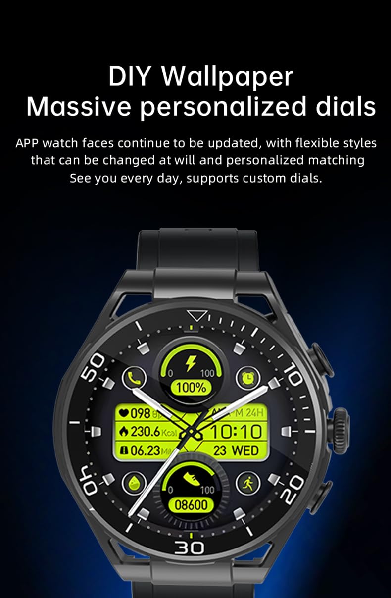 Domars Fusion 2-in-1 Smart Watch with Built-in TWS Earphones, 1.52" HD Display, 60-Day Battery, GPS Tracking, 100+ Sport Modes, Music Storage & Health Monitor for Men & Women