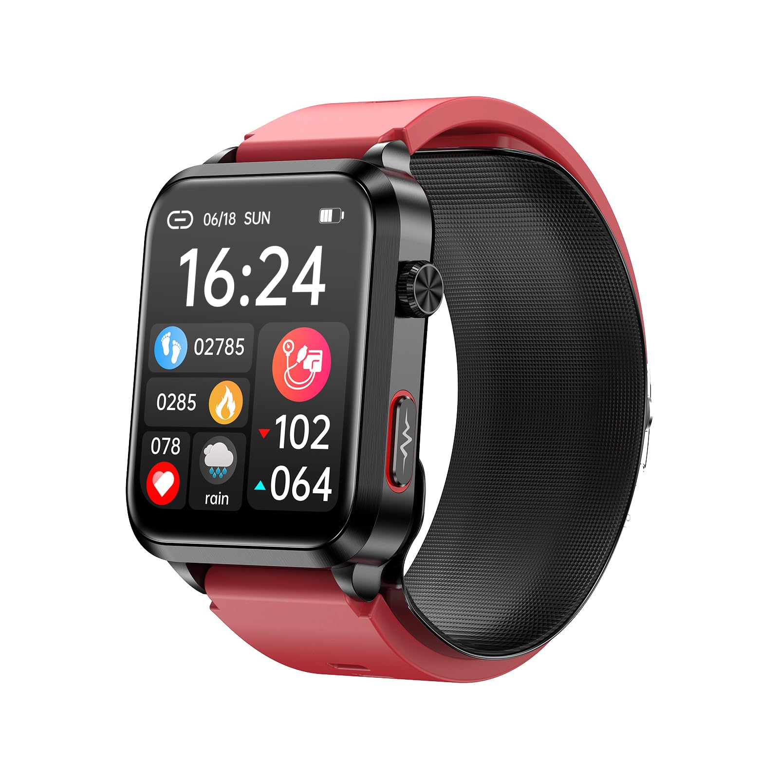 Domars Smart Watch with Health Monitoring, 1.92" Vital Signs Tracker for Blood Oxygen/Temperature/Heart Rate, 120+ Sports Modes, 30-Day Battery, IP68 Waterproof, Fitness Watch for Men Women