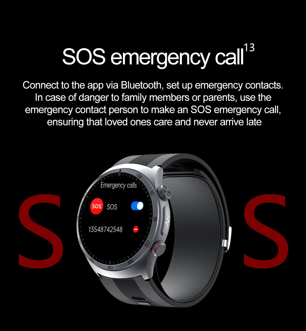 Domars Premium Smartwatch with 1.43" AMOLED Screen, 123 Sports Modes, Advanced Health Trends, 30-Day Battery, Bluetooth Call, NFC, Multi-Language Support