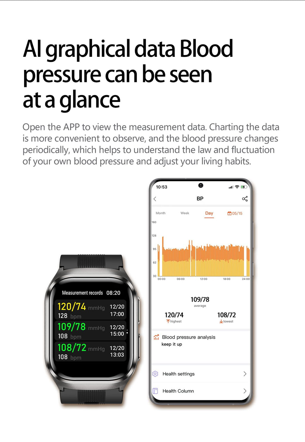 Domars Smartwatch with 2.06" AMOLED Screen, 123 Sports Modes, Advanced Health Trends Tracking, 30-Day Battery, Bluetooth Call, NFC, Multi-Language Support