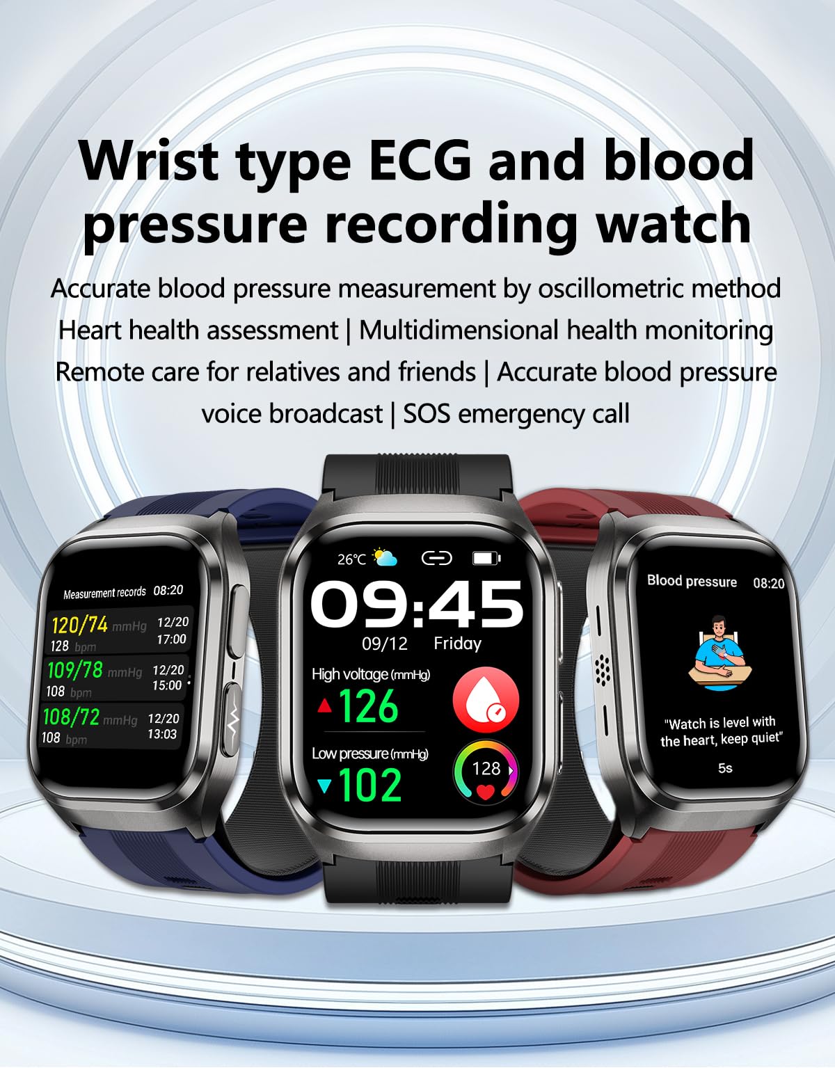 Domars Smartwatch with 2.06" AMOLED Screen, 123 Sports Modes, Advanced Health Trends Tracking, 30-Day Battery, Bluetooth Call, NFC, Multi-Language Support