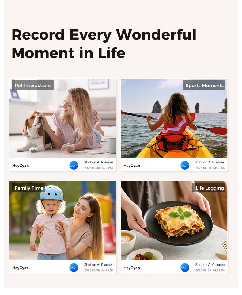 Domars Ultra AI Smart Glasses with 3600mAh Charging Case, 8MP Camera, Built-in ChatGPT, Voice Assistant, Hands-Free Recording & Translation, 32GB Memory, for Travel & Office