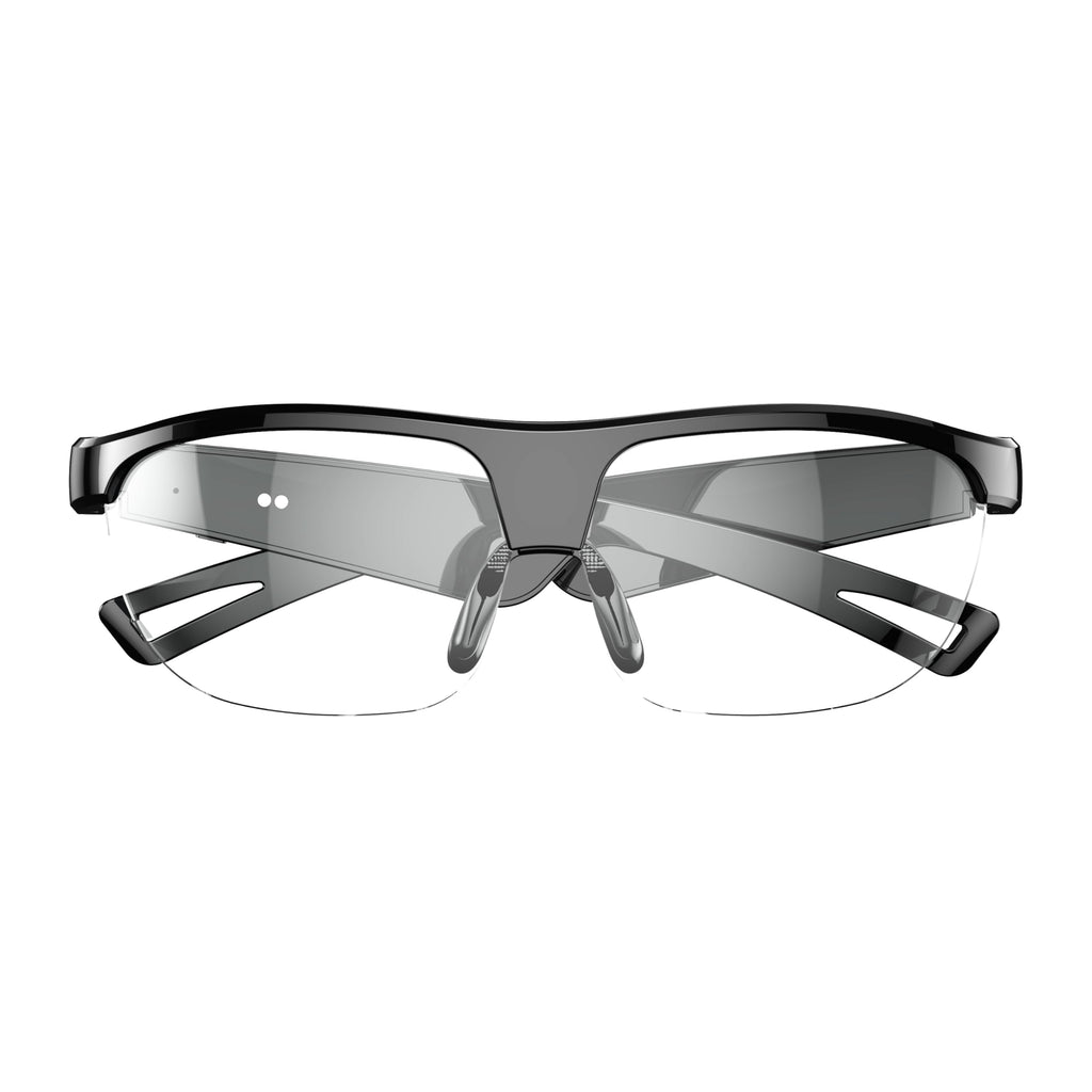 Domars Smart Glasses for Sports, AI Translator with 144 Languages, Bluetooth 5.0 Open-Ear Headphones, ENC Noise Cancelling, 4H Playtime, IPX5 Sweatproof, for Cycling/Running/Travel/Outdoor