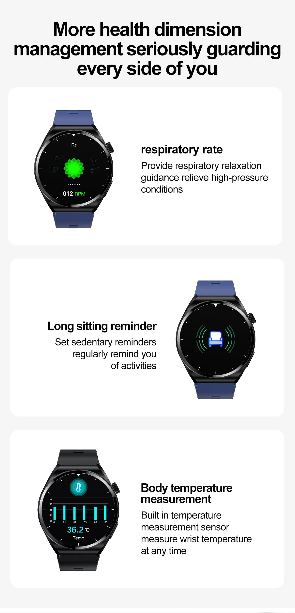 Domars Smart Watch for Men Women, 1.39" Full Touchscreen Bluetooth Call Fitness Tracker with Health Monitoring, Sleep & Activity Tracking, 120+ Sports Modes, IP67 Waterproof Android iOS