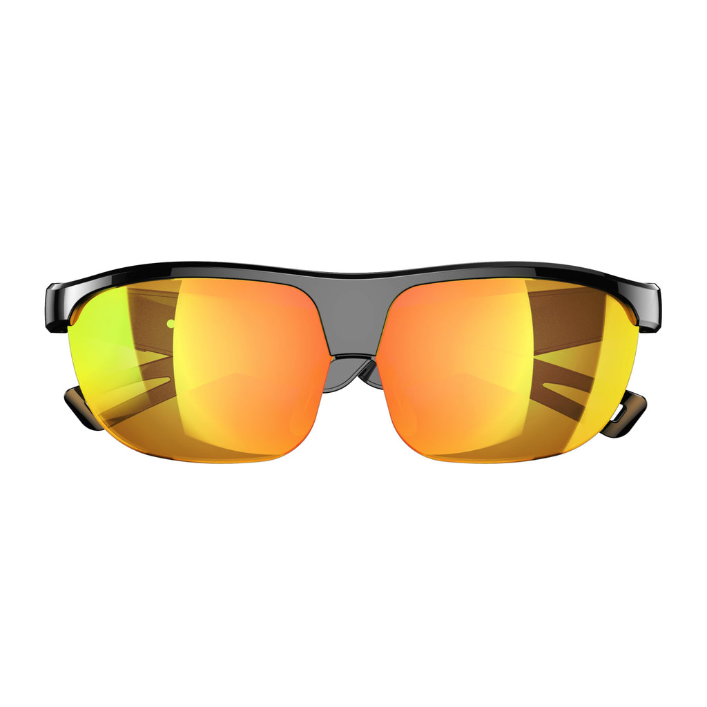 Domars Smart Glasses for Sports, AI Translator with 144 Languages, Bluetooth 5.0 Open-Ear Headphones, ENC Noise Cancelling, 4H Playtime, IPX5 Sweatproof, for Cycling/Running/Travel/Outdoor
