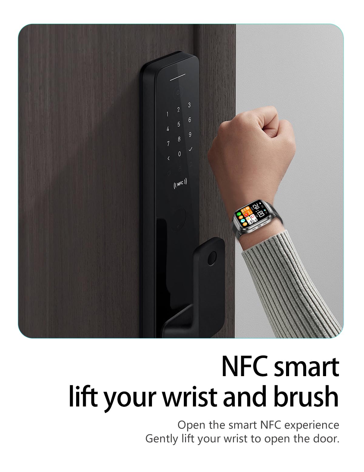 Domars Blood Pressure Smart Watch with Air Pump Cuff, 2.06" AMOLED, 530mAh 30-Day Battery, AI Wellness Analysis, Blood Oxygen/Temperature/Sleep Tracking, Bluetooth Call, Family Data Sync